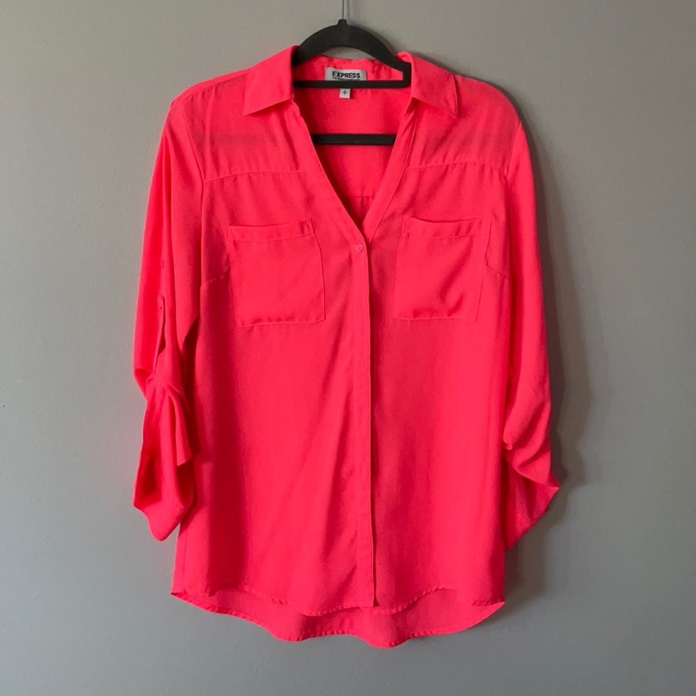 PINK - EXPRESS TWO POCKET PORTOFINO SHIRT